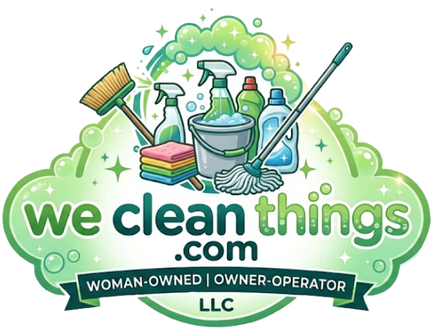 we clean things.com LLC logo — professional house cleaning in Rochelle IL